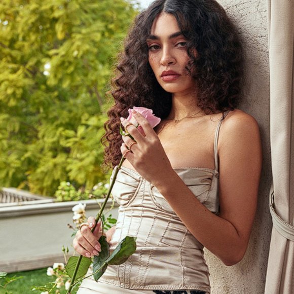 HOUSE OF CB 'Chantal' Champagne Satin Corset NWOT - Picture 5 of 15